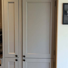 Grey hand painted kitchen larder